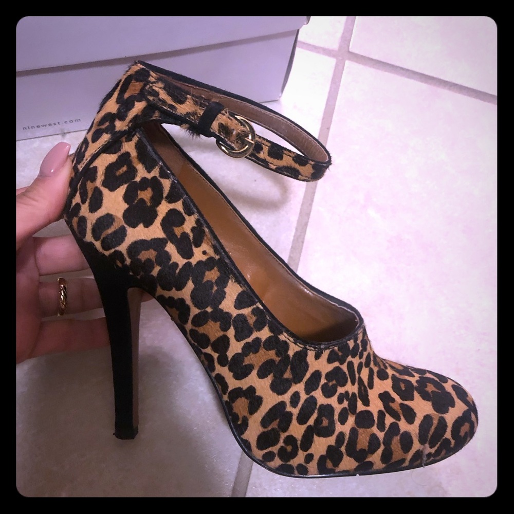 Leopard skin high heels